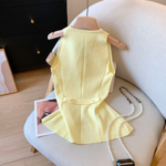 Butter Yellow Vest Top - Image 3