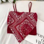 Bandana Print Crop Top - Image 11