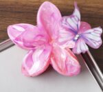 Floral Butterfly Claw Hair Clip - Image 3