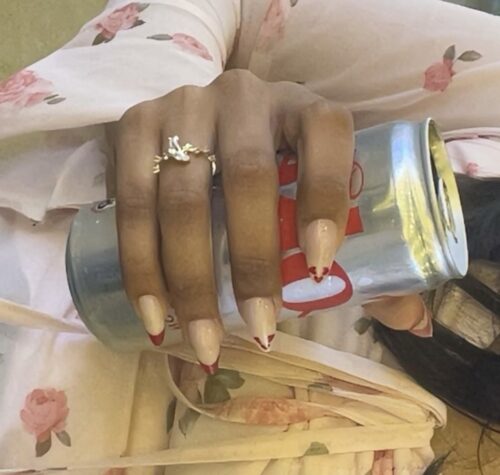 Red French Tip 24 piece Reusable Press-On Nails photo review