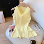 Butter Yellow Vest Top - Image 2