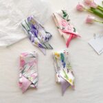 Floral Silk Scarf - Image 2