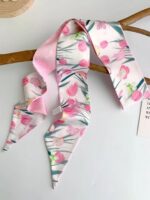 Floral Silk Scarf - Image 8