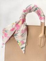 Floral Silk Scarf - Image 3