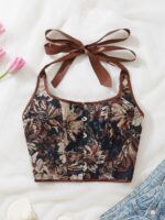 Vintage Garden Ribbon Top