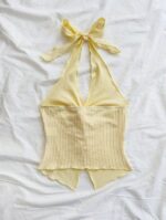 Butter Yellow Tie- Up Top - Image 4