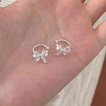 Silver Bow Ear Cuff - Image 4