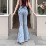 Bow Ribbon Flare Jeans