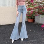 Bow Ribbon Flare Jeans - Image 3