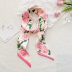 Floral Silk Scarf - Image 7