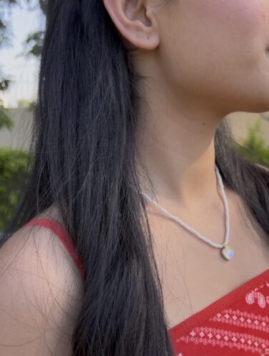 Sweetheart Charm Pearl Necklace photo review