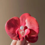 Phalaenopsis Pearl Hair Clip - Image 8