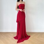 Strapless High Slit Dress - Image 7