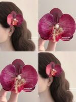 Phalaenopsis Pearl Hair Clip - Image 3