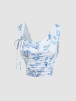 Floral Print Crop Top