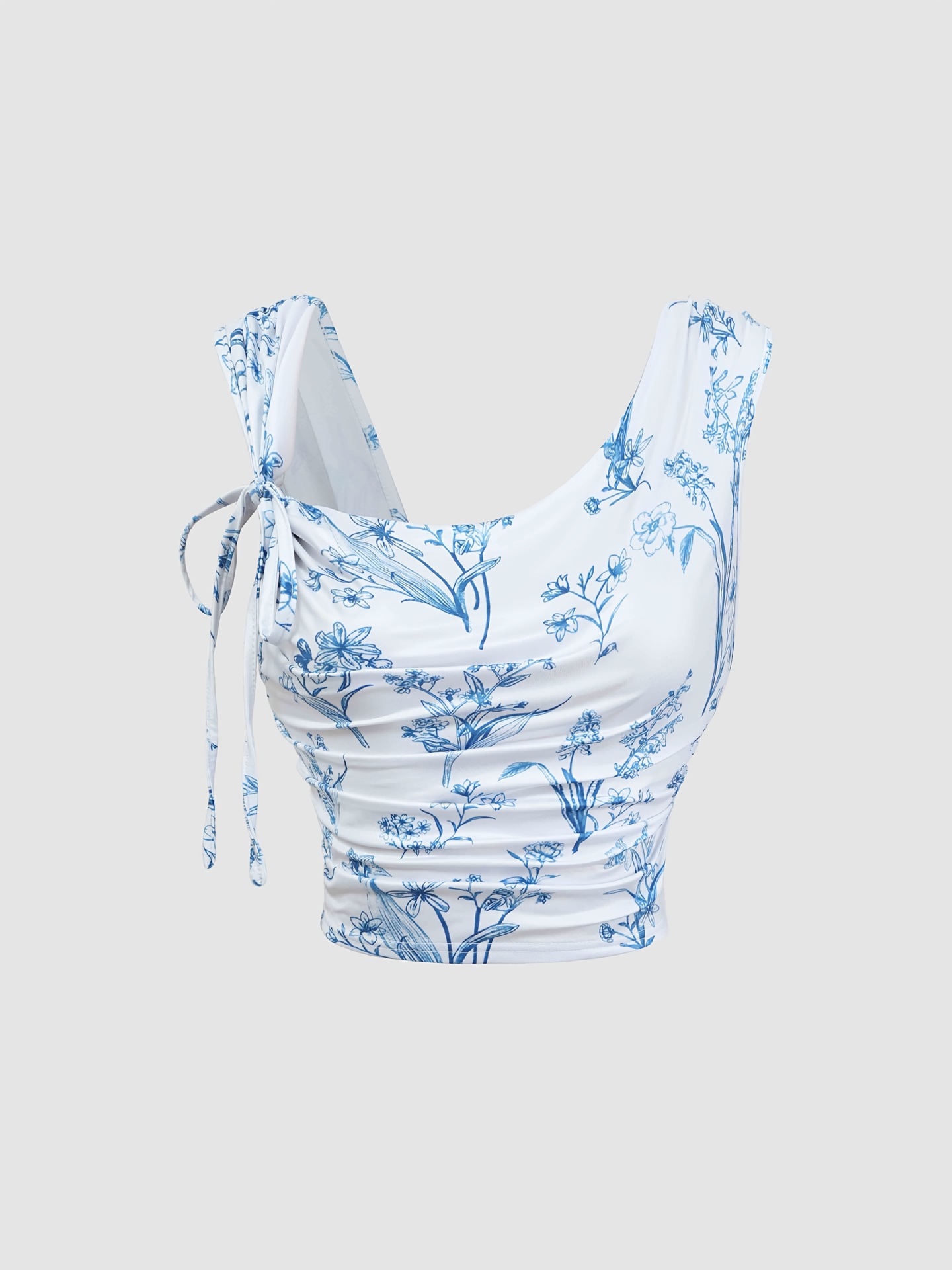 IMG_6294 Floral Print Crop Top - Image 1