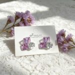 Lavender Crystal Statement Earring - Image 5
