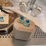 Blue Crystal Statement Earring - Image 5