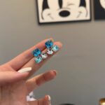 Blue Crystal Statement Earring - Image 2