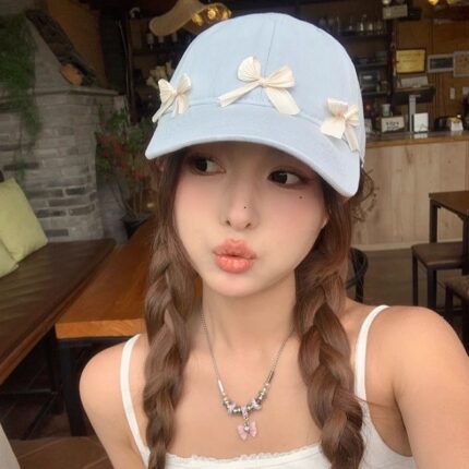 Cute Bow Ribbon Cap