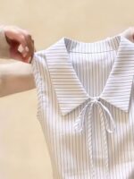 Timeless Stripped Collar Top - Image 4