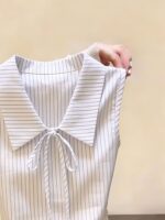 Timeless Stripped Collar Top - Image 5